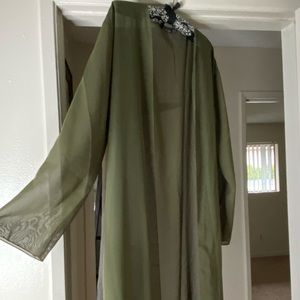Boohoo Women’s Duster Olive Green US 14